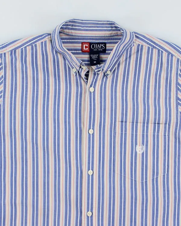 Vintage 2000s Chaps Stripy Short Sleeve Shirt - M sold by Rokit product image thumbnail 3