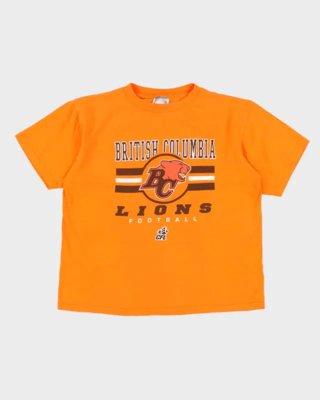 CFL British Columbia Lions Orange T-Shirt - M sold by Rokit