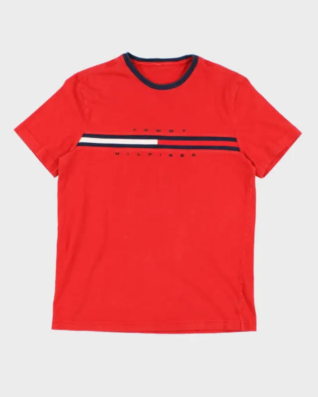 Tommy Hilfiger Red T-Shirt - M sold by Rokit