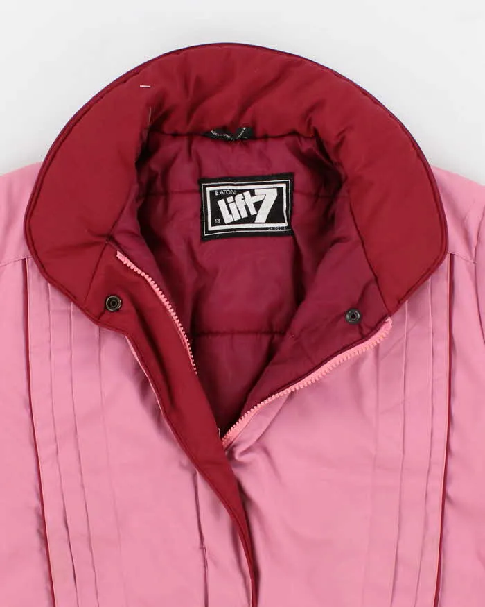 80s Vintage Women's Pink Ski Jacket - M sold by Rokit product image thumbnail 3