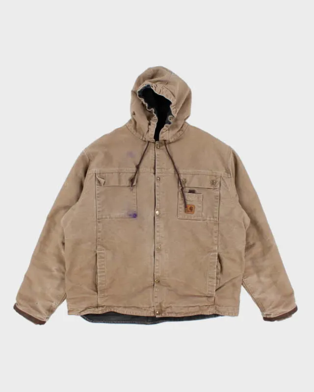 00s Carhartt Fleece Lined Hooded Workwear Jacket - XL sold by Rokit