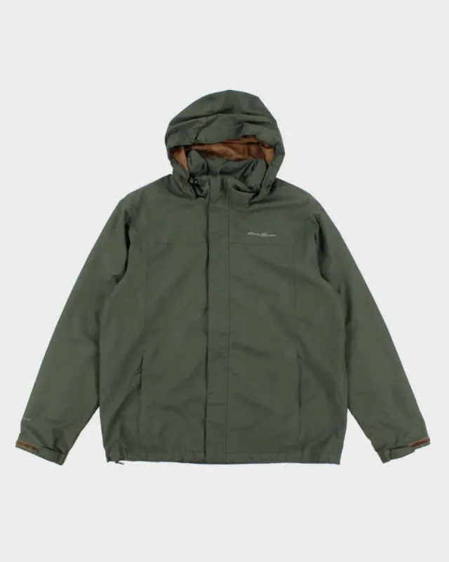 Eddie Bauer Green Hooded Jacket - L sold by Rokit
