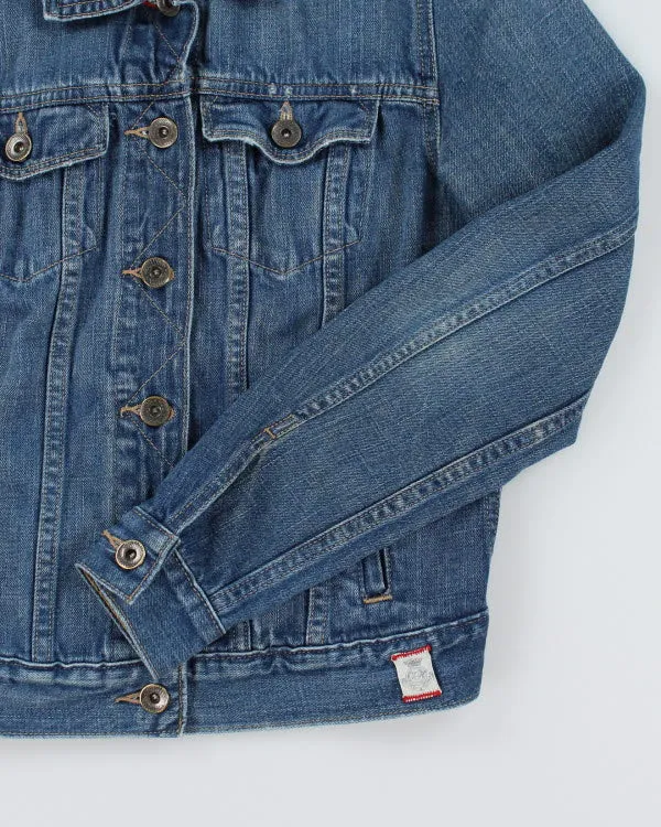 Vintage Y2K Tommy Hilfiger Dark Wash Denim Jacket - S sold by Rokit product image thumbnail 4