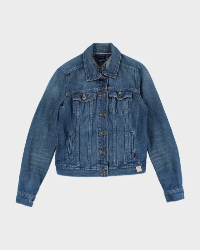 Vintage Y2K Tommy Hilfiger Dark Wash Denim Jacket - S sold by Rokit