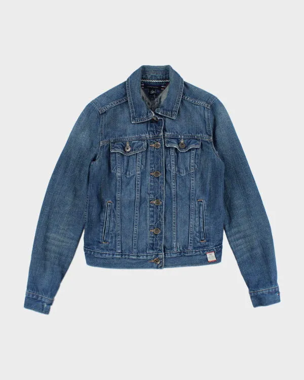 Vintage Y2K Tommy Hilfiger Dark Wash Denim Jacket - S sold by Rokit