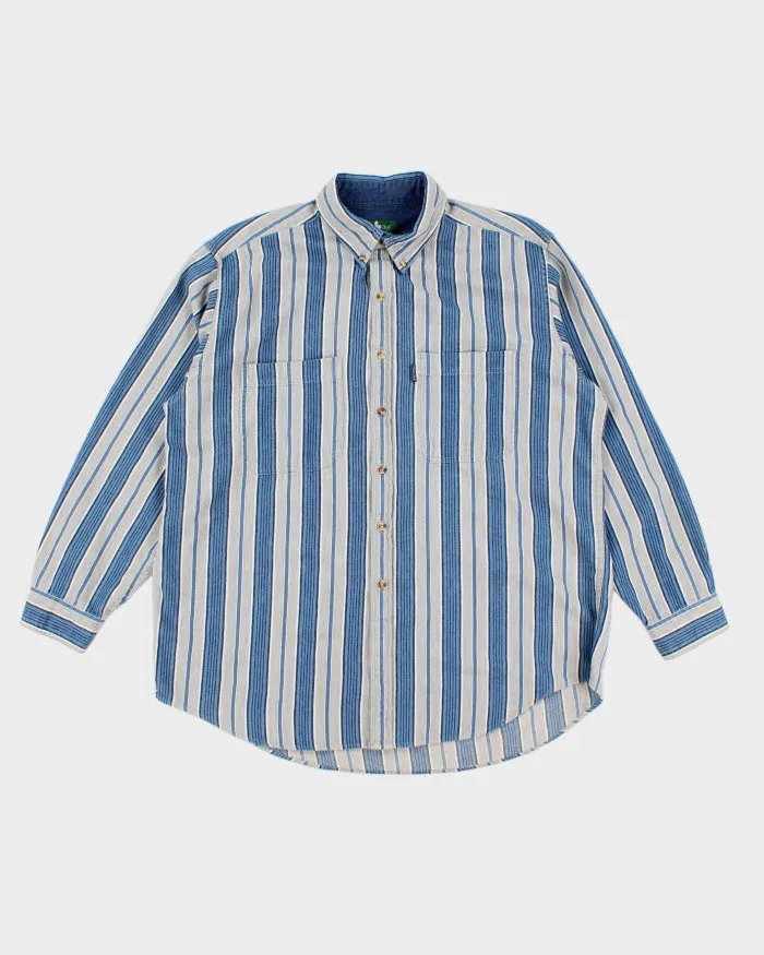 Vintage 90s Hunt Club Striped Flannel Shirt - XL sold by Rokit