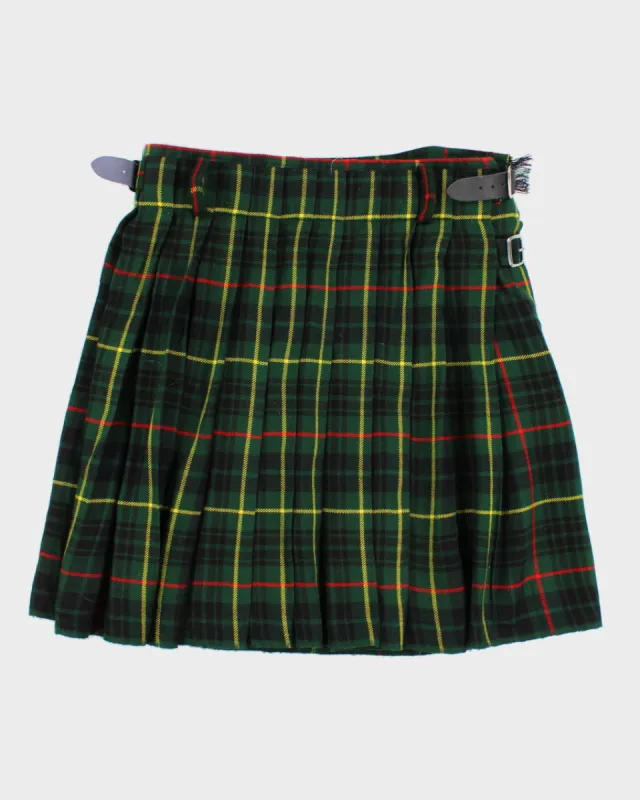 Vintage Women's Green Tartan Kilt - L sold by Rokit