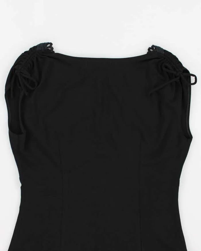 Y2k 00s Black Ruched Detail Top - S sold by Rokit product image thumbnail 4