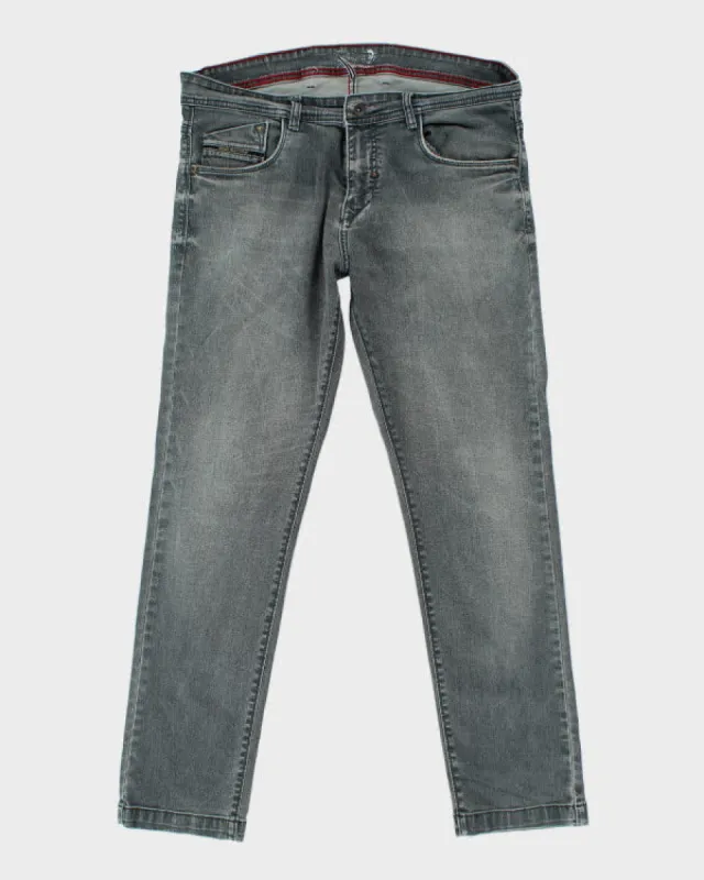 Vintage Y2K Diesel Slim Fit Grey Wash Jeans - W36 L29 sold by Rokit