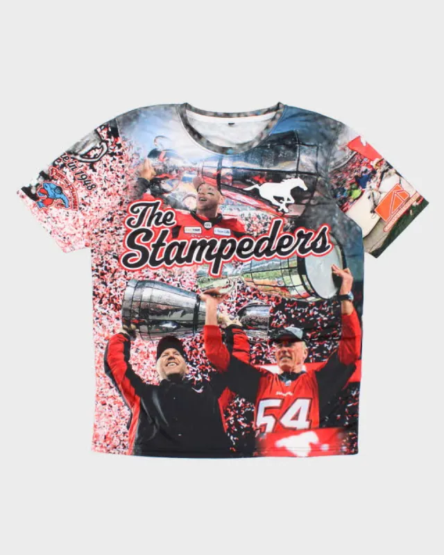 Vintage CFL The Stampeders All Over Print Jersey - L sold by Rokit