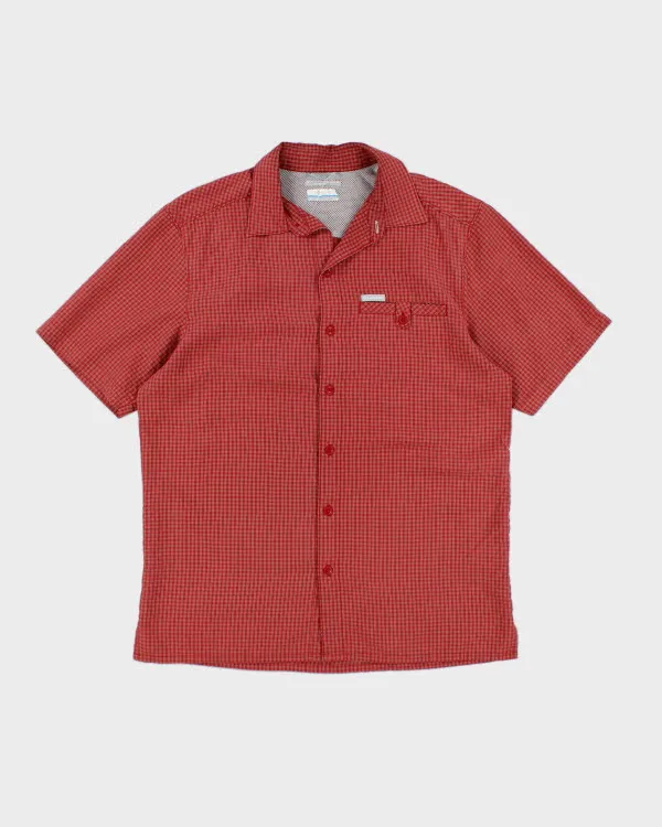 Columbia Red Check Boxy Shirt - S sold by Rokit