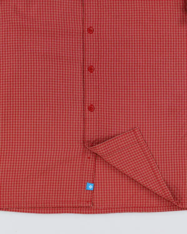 Columbia Red Check Boxy Shirt - S sold by Rokit product image thumbnail 4