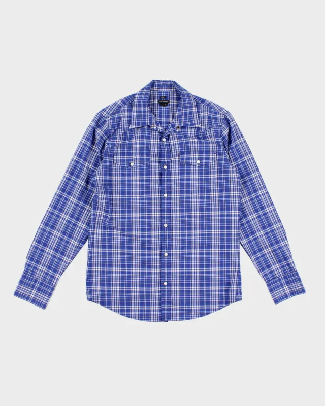 Check Button Up Club Monaco Collared Shirt - S sold by Rokit