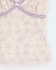 Y2k 00s Purple Floral Mesh - M sold by Rokit
