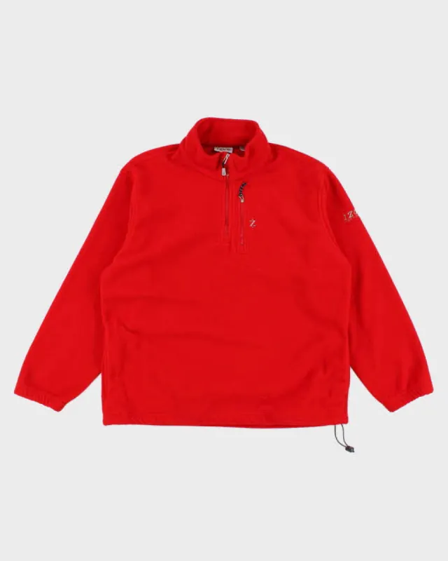 Izod Red Quarter Zip Fleece - XL sold by Rokit