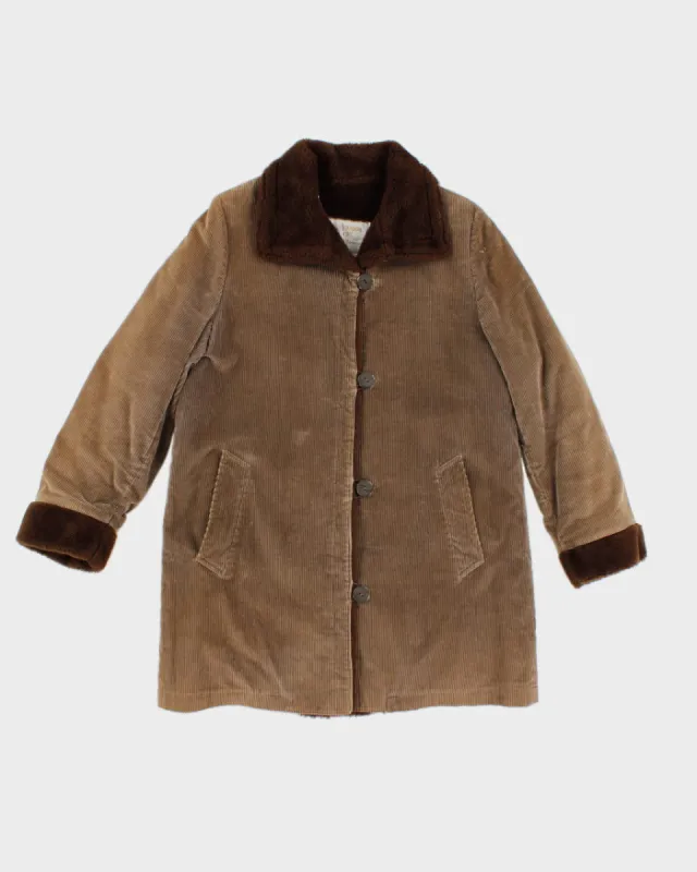 Women's Brown London Fog Corduroy Jacket - M sold by Rokit
