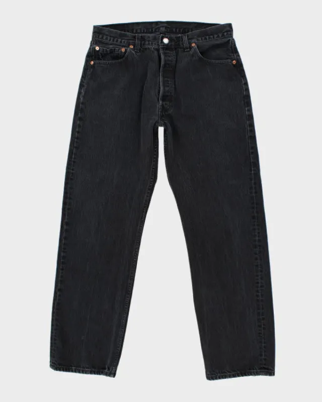 Vintage Levi's 501 Black Jeans - W33 L31 sold by Rokit