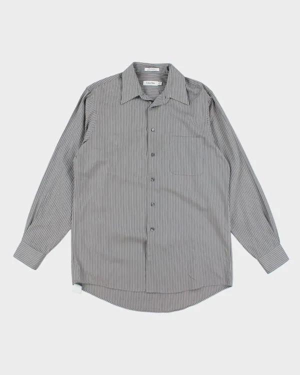 Vintage Calvin Klein Striped Long Sleeve Shirt - L sold by Rokit