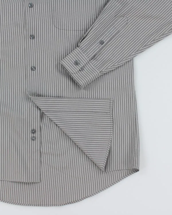 Vintage Calvin Klein Striped Long Sleeve Shirt - L sold by Rokit product image thumbnail 4