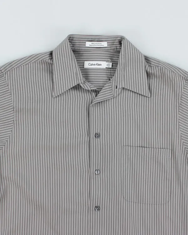 Vintage Calvin Klein Striped Long Sleeve Shirt - L sold by Rokit product image thumbnail 3