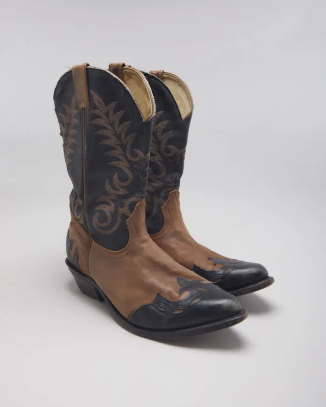 Vintage Silver Rebel Cowboy Boots - UK 9 sold by Rokit