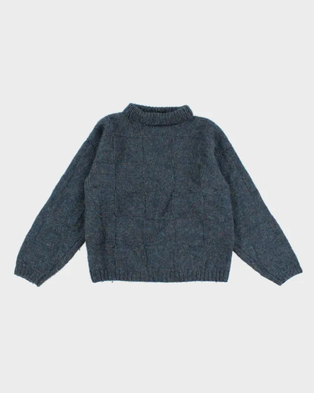 Vintage Handmade Green Knit Jumper - L sold by Rokit