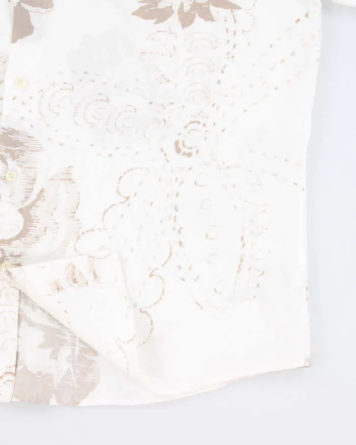 Calvin Klein Linen Pattern Short Sleeve Shirt - XL sold by Rokit product image thumbnail 4