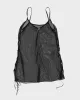 Vintage 90s Netted Lace-Up Cami - S sold by Rokit