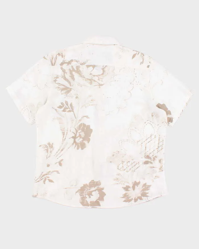 Calvin Klein Linen Pattern Short Sleeve Shirt - XL sold by Rokit product image thumbnail 2