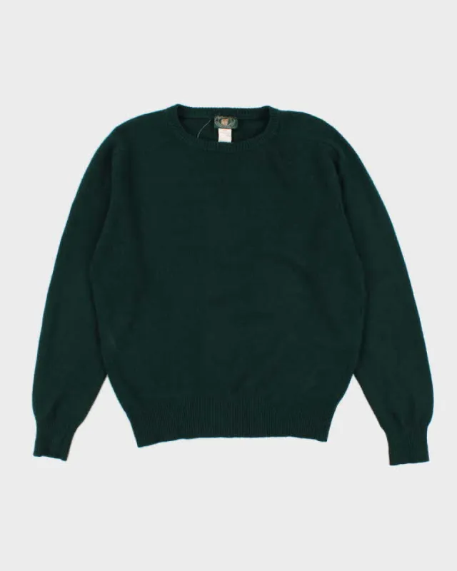 Vintage Men's Green Cashmere Sweater - L sold by Rokit