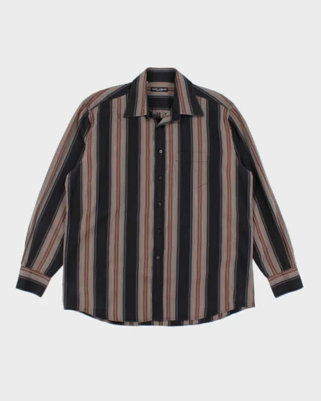 Vintage 90s Dolce & Gabbana Stripe Shirt - L sold by Rokit