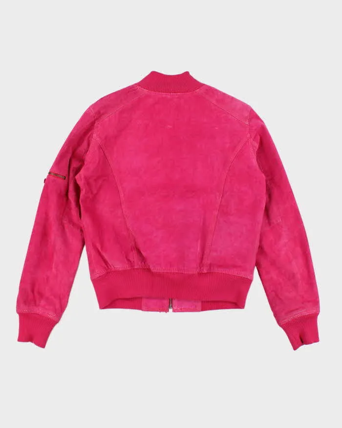 Y2k 00s Le Chateau Pink Leather Jacket - L sold by Rokit product image thumbnail 2