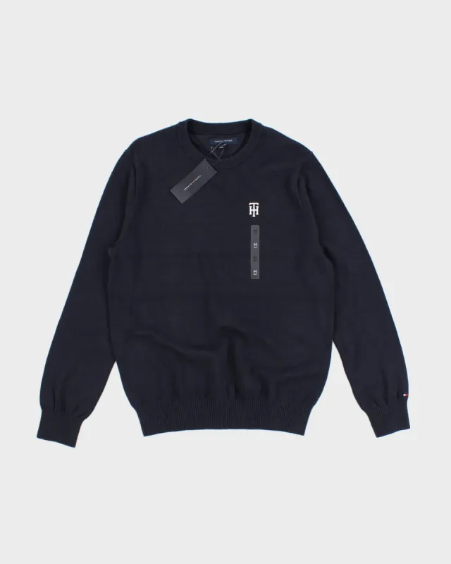 Tommy Hilfiger Navy Knit Jumper - M sold by Rokit