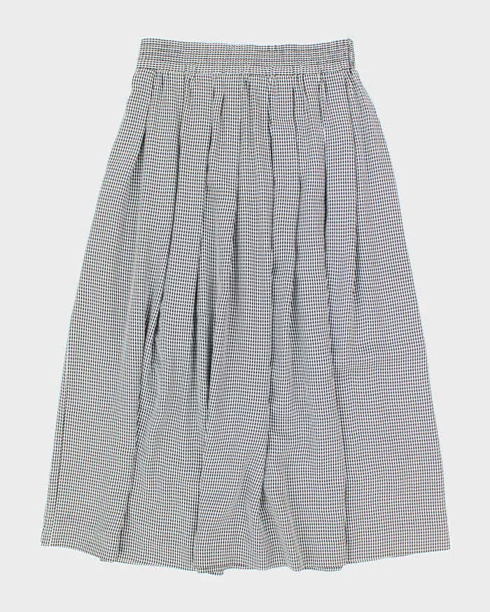 Vintage 90s Black & White Checked Gingham Skirt - M sold by Rokit