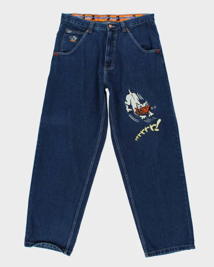 Vintage Y2k 00s Paco Sport Embroidered Jeans - W34 L34