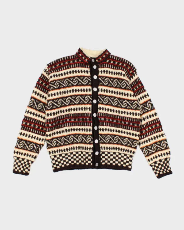 Vintage Handmade Men's Wool Cardigan - L sold by Rokit