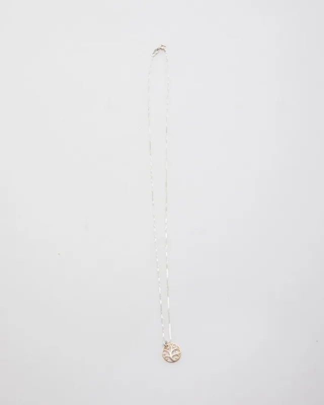 925 Silver Tree Pendant Necklace sold by Rokit