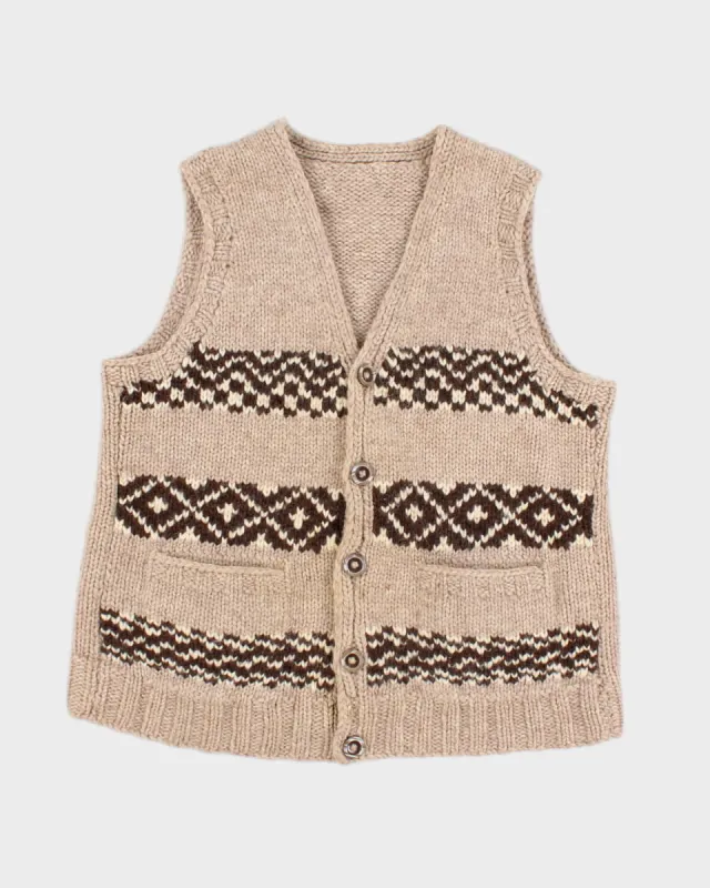 Vintage Handmade Knit Vest - S sold by Rokit