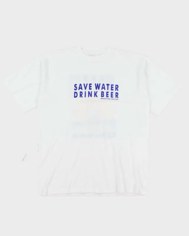 Vintage 2000's Corona Save Water Drink Beer T-Shirt - XL sold by Rokit