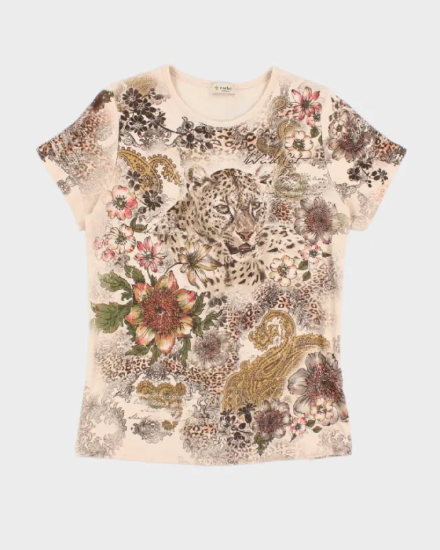 Y2k 00s Cactus Pattern Top - M sold by Rokit