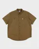 Carhartt Khaki Short Sleeved Work Shirt - XL sold by Rokit