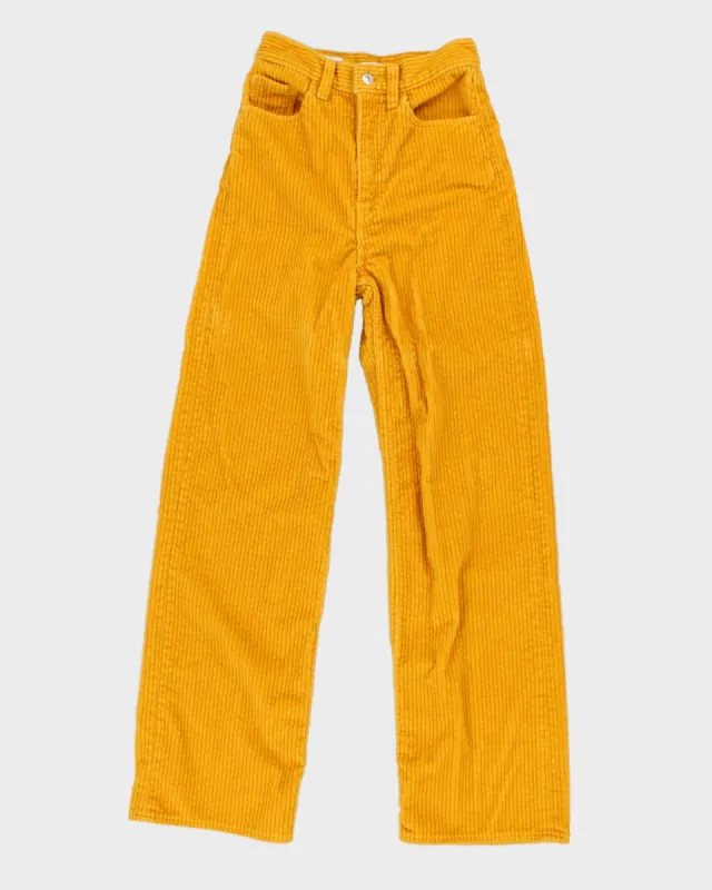 Levi's x The Simpsons Yellow Corduroy Trousers - W24 L28 made by Levi's