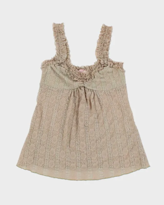 Y2k 00s Vol. 1 Lace Cami - M sold by Rokit