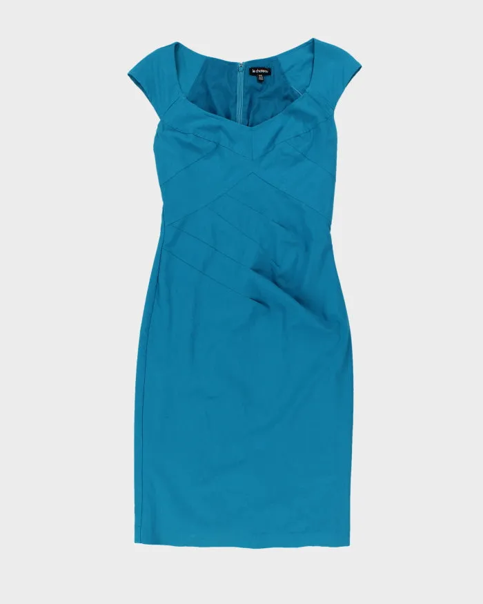 Vintage Womans Teal Le Chateau Knee Lenght Dress - M sold by Rokit