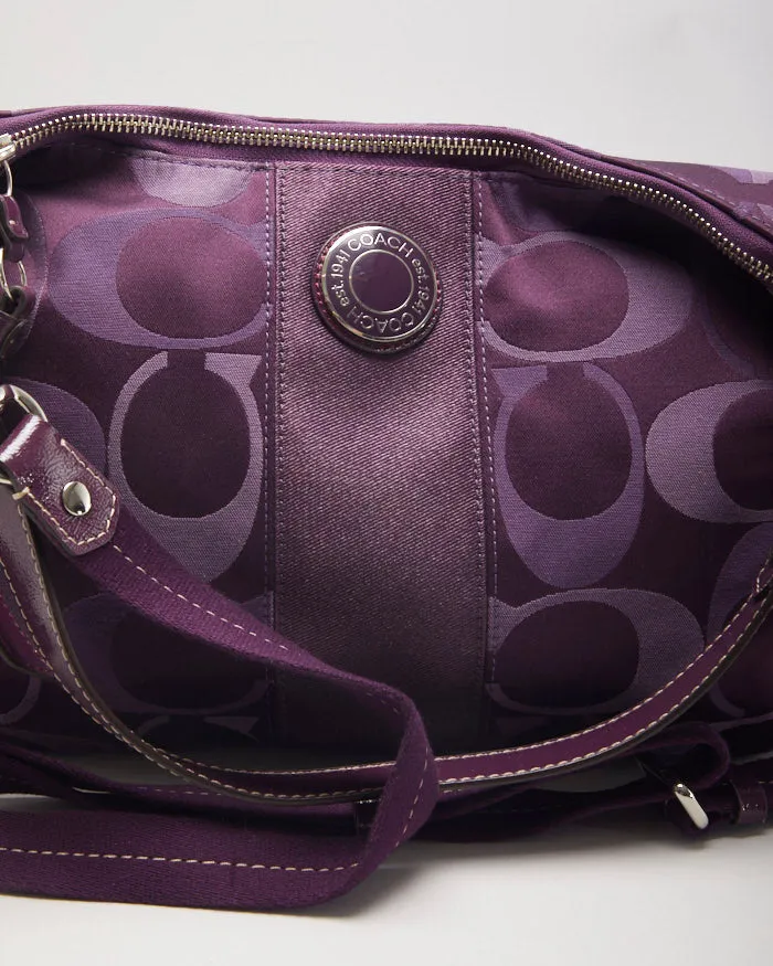 Coach Purple Monogram Handbag sold by Rokit product image thumbnail 3