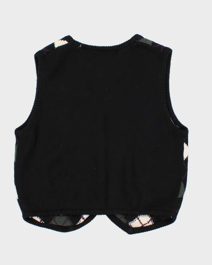 Vintage Women's Argyll Knit Sleeveless Cardigan - M sold by Rokit product image thumbnail 2