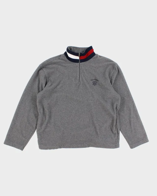 Tommy Hilfiger Fleece Half Zip Up Sweatshirt - L made by Tommy Hilfiger