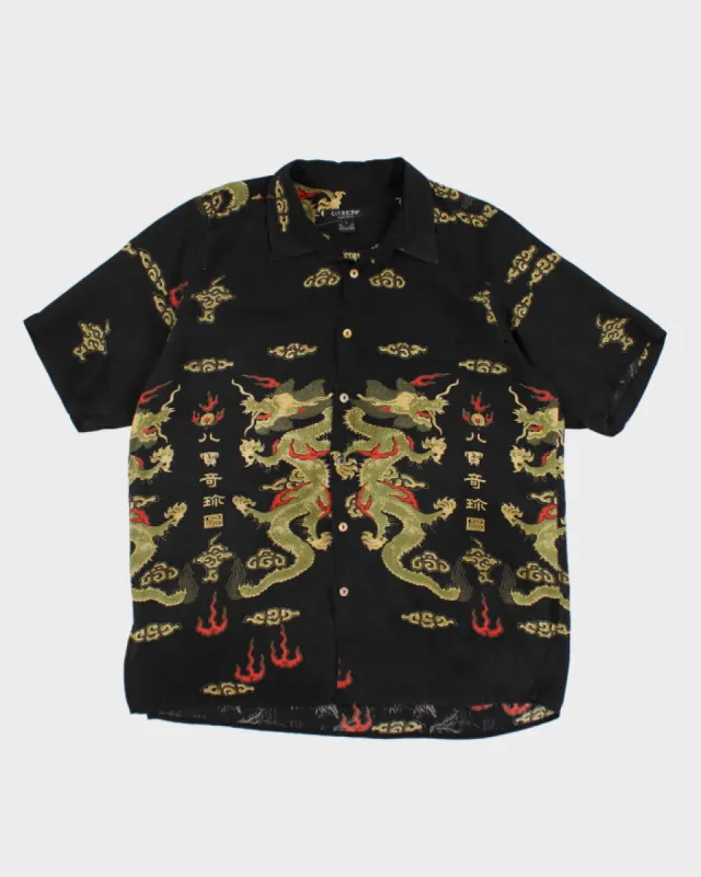 Y2k Citron Men's Silk Dragon Shirt - L sold by Rokit