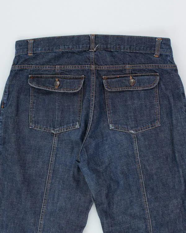 Vintage 90's Multi Pocket Bootcut Dark Wash Denim Jeans - W34 L30 sold by Rokit product image thumbnail 4