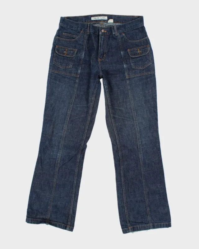 Vintage 90's Multi Pocket Bootcut Dark Wash Denim Jeans - W34 L30 sold by Rokit